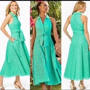 Lilly Pulitzer Eyelet Midi Dress